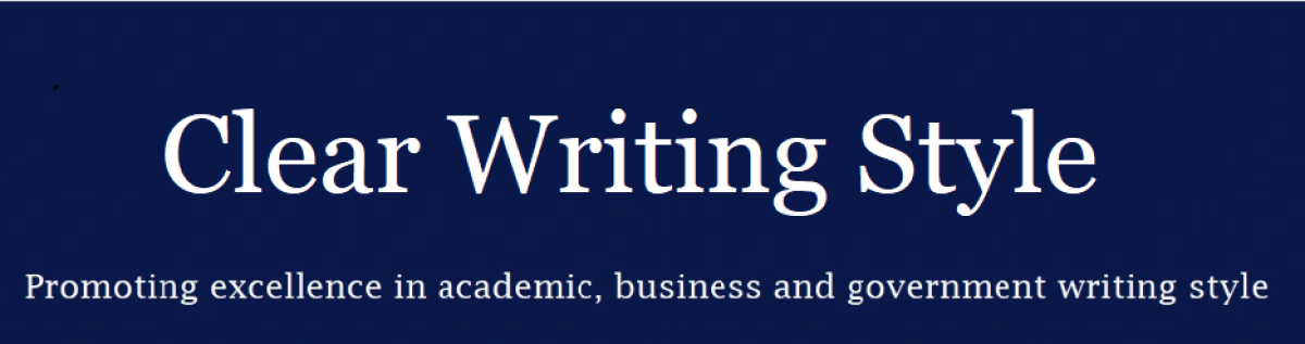 CLEAR WRITING STYLE